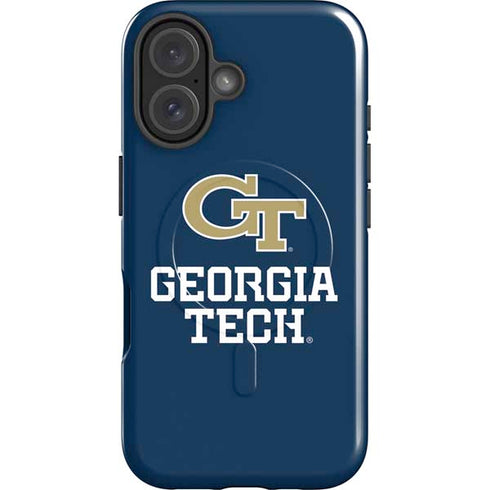 Georgia Institute of Technology GT Blue iPhone 16 Magsafe Impact Case